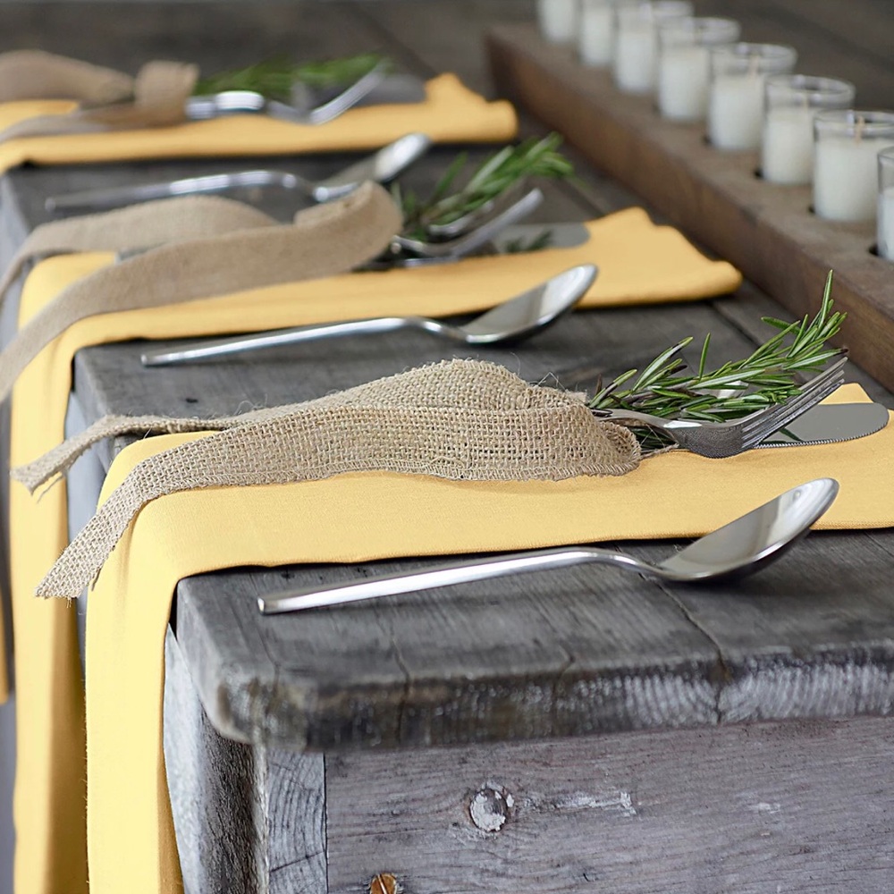 Crate&Barrel silk dinner Napkins set of 8